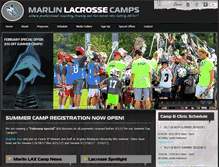 Tablet Screenshot of marlinlaxcamps.com